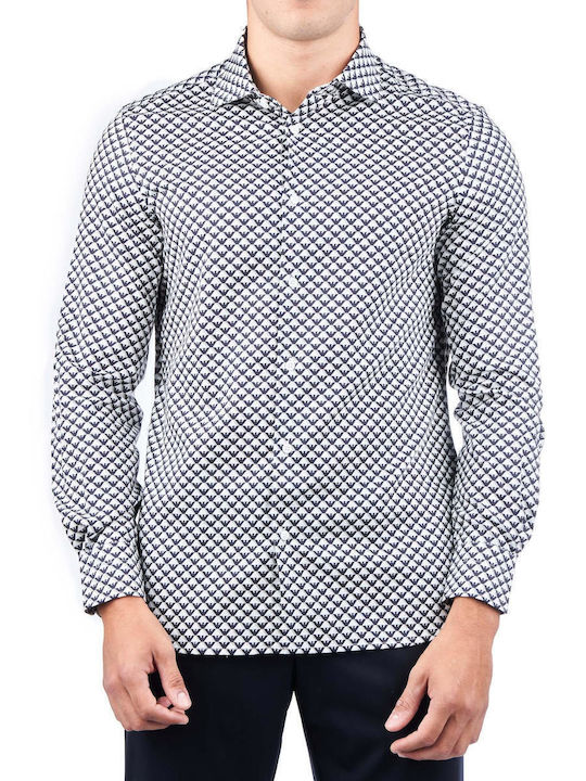 Emporio Armani Langärmlig Baumwolle Hemd Mehrfa...