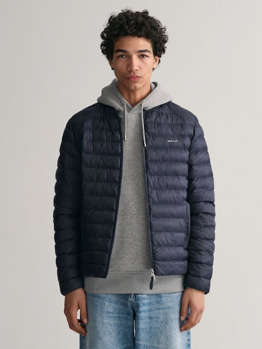 Gant Herren Winter Jacke Bomber Marineblau