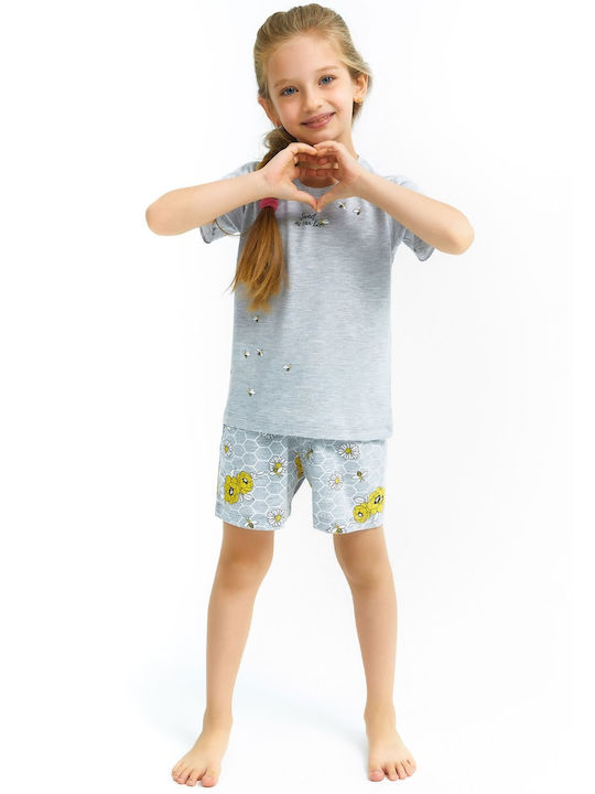 Roly Poly Kids Pyjamas Summer Cotton Gray