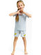 Roly Poly Kinder Schlafanzug Sommerlich Gray