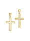 Papoulidis Jewellery Herren Gold Kreuz 14K mit Kette