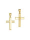 Papoulidis Jewellery Herren Gold Kreuz 14K mit Kette