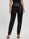 Guess Women's Leather Trousers Black