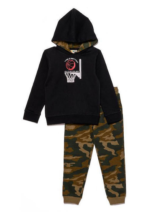 abo Kids Sweatpants Set Black 2pcs