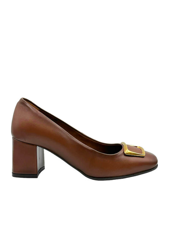 Ragazza Anatomic Leather Tabac Brown Heels