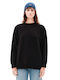 Long Women's Sweatshirt Black