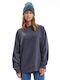 Long Women's Sweatshirt Gray