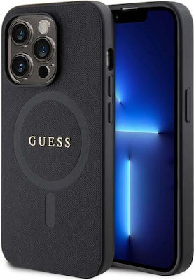 Guess Saffiano Back Cover Black (iPhone 15 Pro MaxApple iPhone 15 Pro Max)