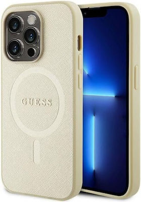 Guess Saffiano Back Cover Beige (iPhone 15 ProApple iPhone 15 Pro)
