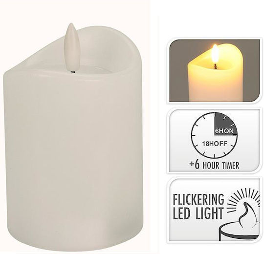 Zaros Decorative Lamp Wax Polish White