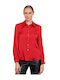 Matis Fashion Women's Long Sleeve Shirt Red