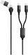 2GO USB to Type-C Cable Μαύρο 1.2m (797367)