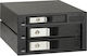 Inter-Tech IPC ST-3525 Hard Drive Case for 3 Hard Drives 2.5" / 3.5" SATA III in Schwarz color