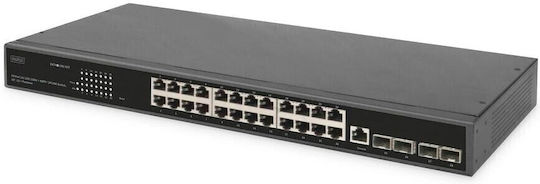 Digitus DN-80223 Managed L2 Switch με 24 Θύρες Gigabit (1Gbps) Ethernet και 4 SFP Θύρες