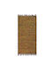 Πέρσικα Leather Rugs Solid Χαλί Ορθογώνιο Δερμάτινο με Κρόσια Mustard 70x130cm