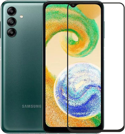 Frame 3D Пълно лепило Поверителност Закалено стъкло за цялото лице Черен (Galaxy A04s)