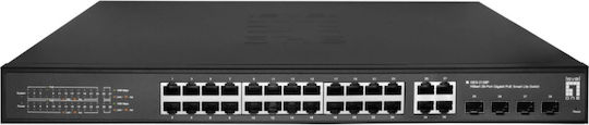 Level One GES-2128P Hilbert Managed L2 PoE+ Switch με 24 Θύρες Gigabit (1Gbps) Ethernet και 4 SFP Θύρες