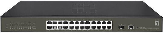 Level One GES-2126 Hilbert Managed L2 Switch με 24 Θύρες Gigabit (1Gbps) Ethernet και 2 SFP Θύρες