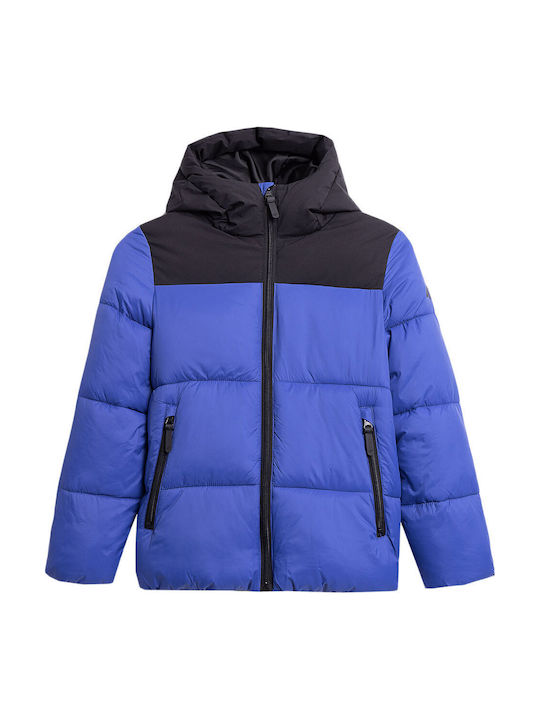 4F Kinder Freizeitjacke mit Kapuze Blau