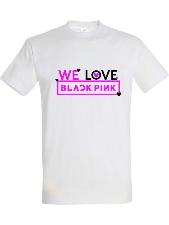 kirikoko Kids' T-shirt White We Love Blackpink ...