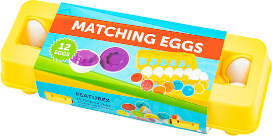 Gounaridis Toys Formensortierspiel Eierhalter mit 12 Eiern, die zu den Formen-Farben passen für 24++ Monate