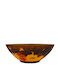 Decorative Bowl Orange 34x34x12cm