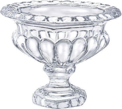 SP Tableware Διακοσμητικό Μπωλ Κρυστάλλινο με Πόδι Διάφανο 15.5x15.5x15.5cm