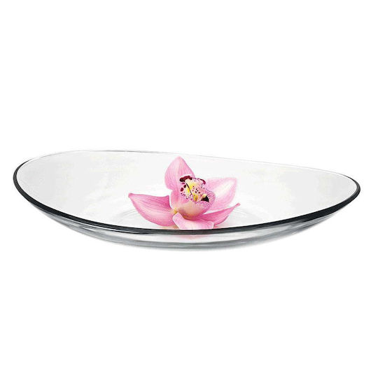 Vidivi Dekorative Schale Glas Transparent 40x7x7cm