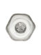 Savvas Design Dekorative Schüssel Silber Silber 21x21x3cm 1Stück