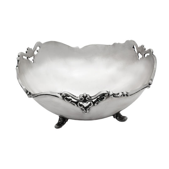 Savvas Design Decorative Bowl Silver 12.5x12.5x5.5cm