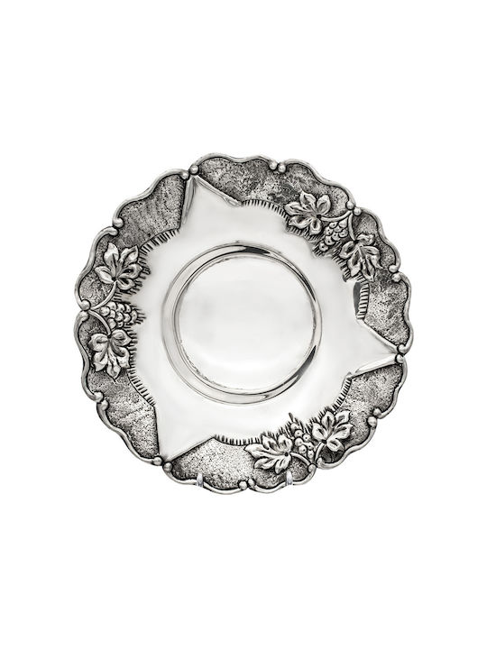 Savvas Design Декоративна купа Silver Сребрист 20.5x20.5x6см 1бр