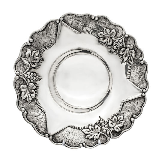 Savvas Design Διακοσμητικό Μπωλ Ασημένιο Ασημί 20.5x20.5x6cm