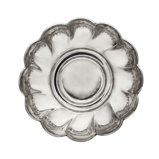 Savvas Design Декоративна купа Silver Сребрист 17x17x4см 1бр