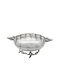 Savvas Design Dekorative Schüssel Silber Silber 20x14x7cm 1Stück