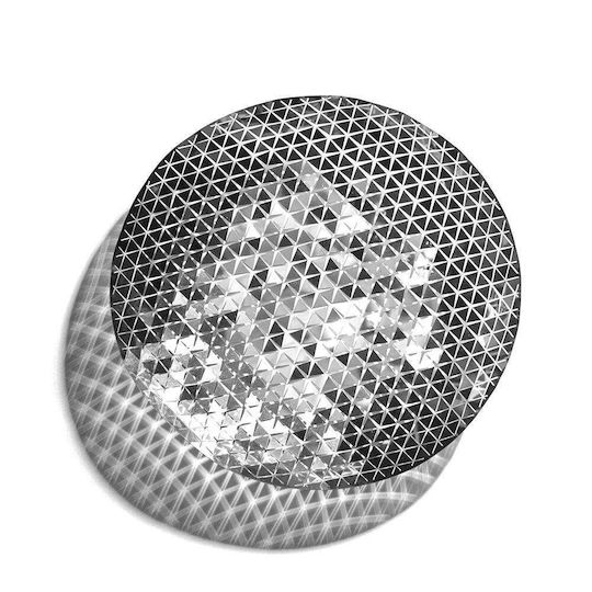 Fundamental Декоративна купа Silver Сив 24x24см 1бр