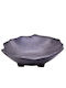Dianomiki Decorative Bowl Pedestal Black 20x7cm