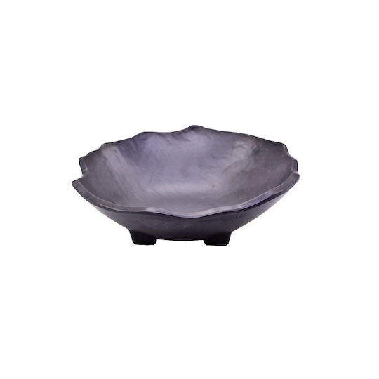 Dianomiki Decorative Bowl Pedestal Black 20x7cm