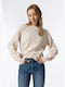 Tiffosi Women's Long Sleeve Pullover Beige