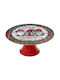 Iliadis Christmas Cake Stands Plastic Red L22xW10cm.