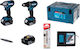 Makita DLX2339JX1 Σετ Δραπανοκατσάβιδο & Μπουλονόκλειδο 18V με 2 Μπαταρίες 5Ah και Θήκη