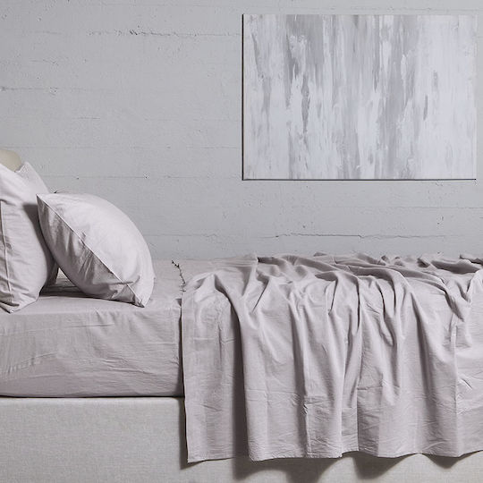 Aigaion Cearșaf Super dublu 245x290cm. Non Iron Gri