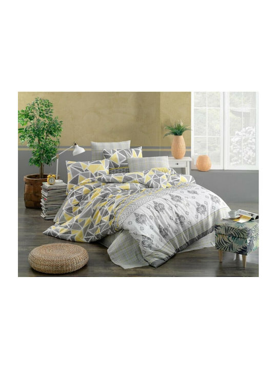 Mardim Чаршаф King Size с Ластик 180x200+30см. Сив