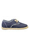 Kids Espradrilles with Laces Blue Kanvat