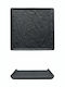 Servierplatte Quadratisch aus Porzellan Schwarz 17.5x17.5cm 6Stück