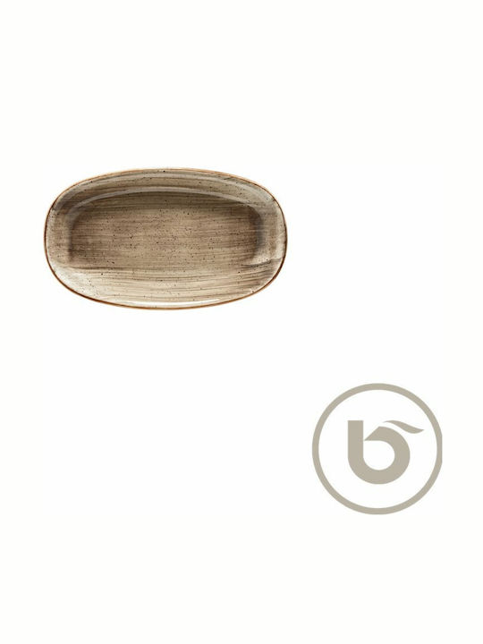 Bonna Serving Platter Oval made of Porcelain Brown