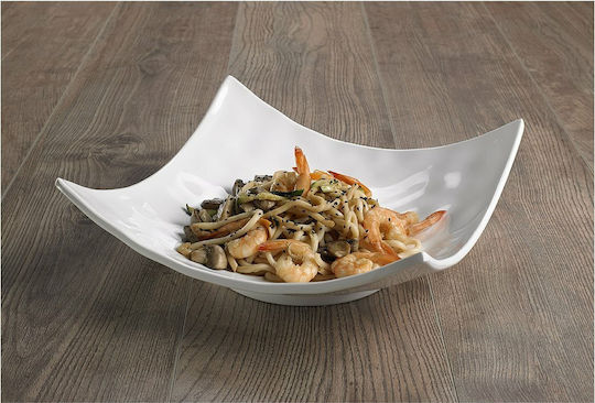 Platou de Servire Pătrat Plastic Albă 29x29buc 1buc