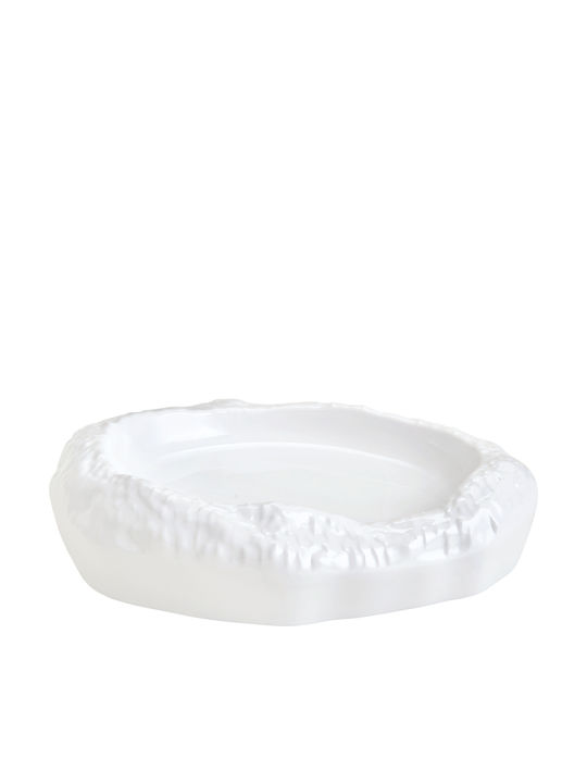 Horecabar Platou de Servire Oval Plastic Albă 25x19buc 1buc