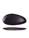 Cok Spain Serving Platter Oval made of Porcelain Black 41x20cm