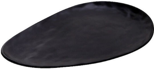 Tria Servierplatte Oval Kunststoff Schwarz 28x18cm 1Stück