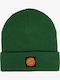 Classic Label Knitted Beanie Cap Green